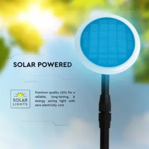 LED ρυθμιζόμενο ηλιακό φωτιστικό κήπου 8W IP65 φυσικό λευκό 4000K με ανιχνευτή φωτός με μαύρο σώμα V-TAC – 6669