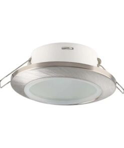 Χωνευτό φωτιστικό Spot GU10 στρογγυλό με satin nickel σώμα IP44 V-TAC – 6700