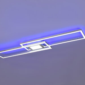 Φωτιστικό Οροφής Trio Lighting  LED 38W Νίκελ Ματ Μεταλλικό Dimmable  4500lm  RGB+2700K-6500K με Τηλεχειριστήριο – 670710507