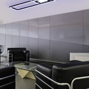 Φωτιστικό Οροφής Trio Lighting  LED 38W Μαύρο Ματ Μεταλλικό Dimmable 4500lm  RGB+2700-6500K με Τηλεχειριστήριο – 670710532