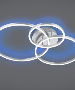 Φωτιστικό Οροφής Trio Lighting LED 28W Νίκελ Ματ Μεταλλικό Dimmable 3200lm 2700 – 6500K – 670810607