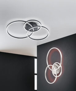 Φωτιστικό Οροφής Trio Lighting LED 28W Νίκελ Ματ Μεταλλικό Dimmable 3200lm 2700 – 6500K – 670810607