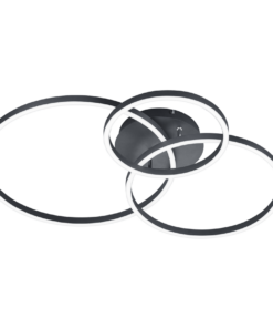 Φωτιστικό Οροφής Trio Lighting LED 28W Μαύρο Ματ Μεταλλικό Dimmable 3200lm 2700 – 6500K – 670810632