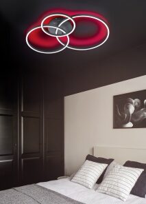 Φωτιστικό Οροφής Trio Lighting LED 28W Μαύρο Ματ Μεταλλικό Dimmable 3200lm 2700 – 6500K – 670810632