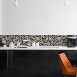 Green Tiles μπορντούρα προστασίας τοίχων κουζίνας Ango – 67113