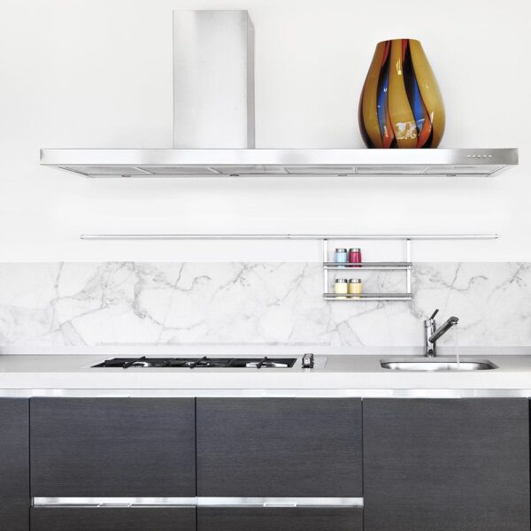 White Marble μπορντούρα προστασίας τοίχων κουζίνας Ango – 67118