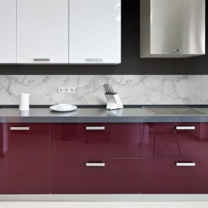 White Marble μπορντούρα προστασίας τοίχων κουζίνας Ango – 67118
