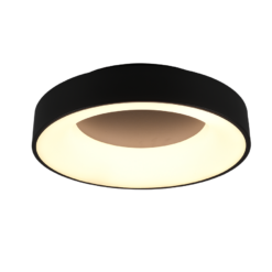 Φωτιστικό Οροφής Trio Lighting LED 27W Μαύρο Ματ Μεταλλικό Step Dimmable 3100lm 3000K 671210132