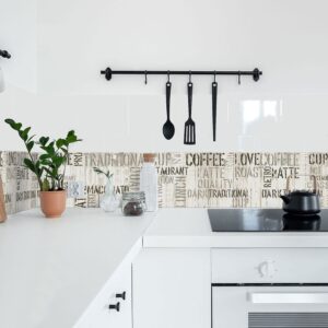 Coffee μπορντούρα προστασίας τοίχων κουζίνας Ango – 67121