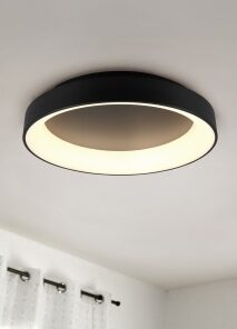 Φωτιστικό Οροφής Trio Lighting LED 48W Μαύρο Ματ Μεταλλικό Dimmable 5600lm 2700 – 6000K 671290132
