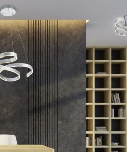 Φωτιστικό Οροφής Trio Lighting LED 40W Βουρτσισμένο Αλουμίνιο Μεταλλικό Step Dimmable 6000lm 3000K 671310105