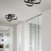 Φωτιστικό Οροφής Trio Lighting LED 40W  Ανθρακί Μεταλλικό Step Dimmable 6000lm 3000K  671310142