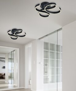 Φωτιστικό Οροφής Trio Lighting LED 40W Ανθρακί Μεταλλικό Step Dimmable 6000lm 3000K 671310142