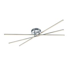 Φωτιστικό Οροφής Trio Lighting LED 8,5W Νίκελ Ματ Μεταλλικό Step Dimmable 950lm 3000K 671610307