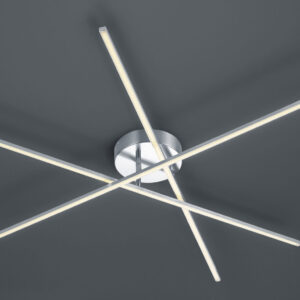 Φωτιστικό Οροφής Trio Lighting LED 8,5W  Νίκελ Ματ Μεταλλικό Step Dimmable 950lm 3000K  671610307