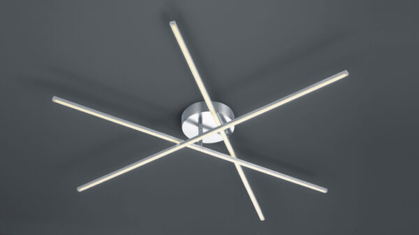 Φωτιστικό Οροφής Trio Lighting LED 8,5W  Νίκελ Ματ Μεταλλικό Step Dimmable 950lm 3000K  671610307