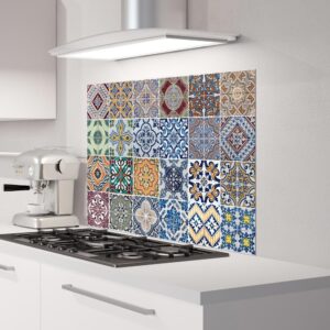 Azulejos L πλάτη προστασίας τοίχου εστιών κουζίνας Ango – 67202