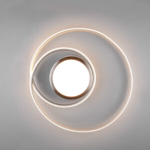 Φωτιστικό Οροφής Trio Lighting  LED 56W Νίκελ Ματ Μεταλλικό Dimmable 6800lm  2700 – 6000K – 672310207