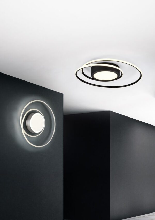 Φωτιστικό Οροφής Trio Lighting  LED 56W Νίκελ Ματ Μεταλλικό Dimmable 6800lm  2700-6000K – 672310207