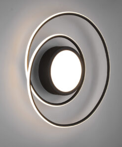 Φωτιστικό Οροφής Trio Lighting LED 56W Μαύρο Ματ Μεταλλικό Dimmable 6800lm 2700Κ-6000K με Τηλεχειριστήριο – 672310232