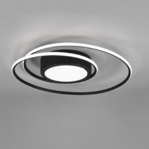 Φωτιστικό Οροφής Trio Lighting  LED 56W Μαύρο Ματ Μεταλλικό Dimmable 6800lm  2700Κ-6000K με Τηλεχειριστήριο – 672310232