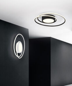 Φωτιστικό Οροφής Trio Lighting LED 56W Μαύρο Ματ Μεταλλικό Dimmable 6800lm 2700Κ-6000K με Τηλεχειριστήριο – 672310232