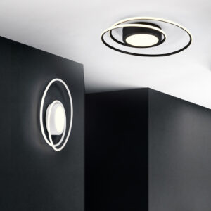 Φωτιστικό Οροφής Trio Lighting  LED 56W Μαύρο Ματ Μεταλλικό Dimmable 6800lm  2700Κ-6000K με Τηλεχειριστήριο – 672310232