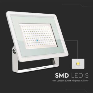 100W LED Προβολέας Λευκό Σώμα V-TAC IP65 Ψυχρό 6500K – 6726