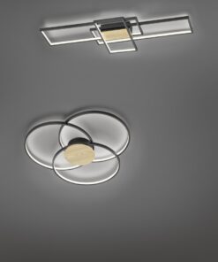 Φωτιστικό Οροφής Trio Lighting LED 35W Μαύρο Ματ Μεταλλικό Step Dimmable 3300lm 3000K 672610332