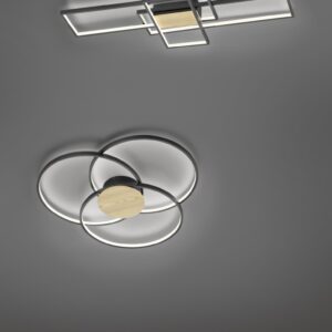 Φωτιστικό Οροφής Trio Lighting LED 35W  Μαύρο Ματ Μεταλλικό Step Dimmable 3300lm 3000K  672610332