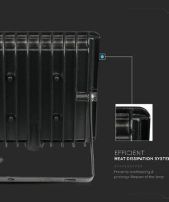10W LED Προβολέας Μαύρο Σώμα V-TAC IP65 Θερμό 3000K – 6727