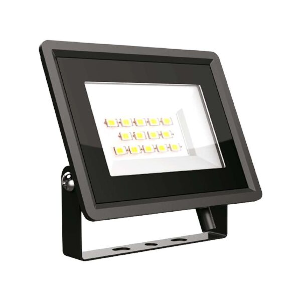 10W LED Προβολέας Μαύρο Σώμα V-TAC IP65 Ψυχρό 6400K - 6729