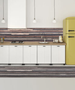 Wood Stripes πλάτη προστασίας τοίχων κουζίνας και μπάνιου Ango – 67315