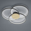 Φωτιστικό Οροφής Trio Lighting LED 40W  Μαύρο Ματ Αλουμίνιο Step Dimmable 3600lm 3000K  673210332