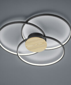 Φωτιστικό Οροφής Trio Lighting LED 40W Μαύρο Ματ Αλουμίνιο Step Dimmable 3600lm 3000K 673210332