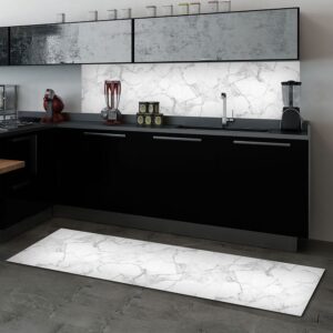 White Marble πλάτη προστασίας τοίχων κουζίνας και μπάνιου Ango – 67323