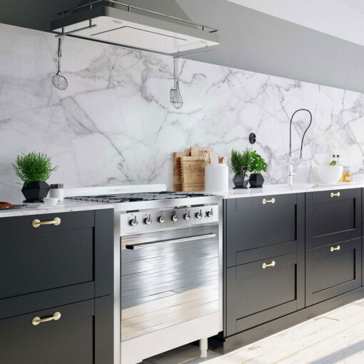 White Marble πλάτη προστασίας τοίχων κουζίνας και μπάνιου Ango – 67323