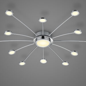 Φωτιστικό Οροφής Trio Lighting LED 2,1W  Χρώμιο Μεταλλικό Dimmable 200lm 3000 – 6500K  673311306