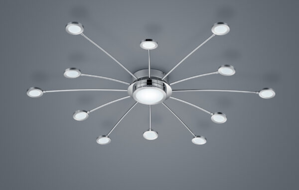Φωτιστικό Οροφής Trio Lighting LED 2,1W  Χρώμιο Μεταλλικό Dimmable 200lm 3000 – 6500K  673311306