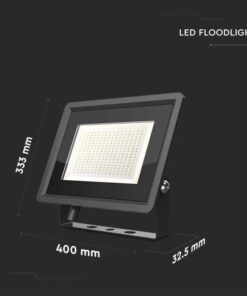 Προβολέας LED F-Class 200W ψυχρό λευκό 6500K μαύρο σώμα V-TAC – 6734