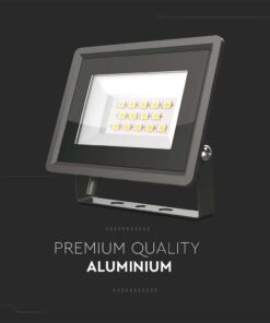 20W LED Προβολέας Μαύρο Σώμα V-TAC IP65 Θερμό 3000K – 6737