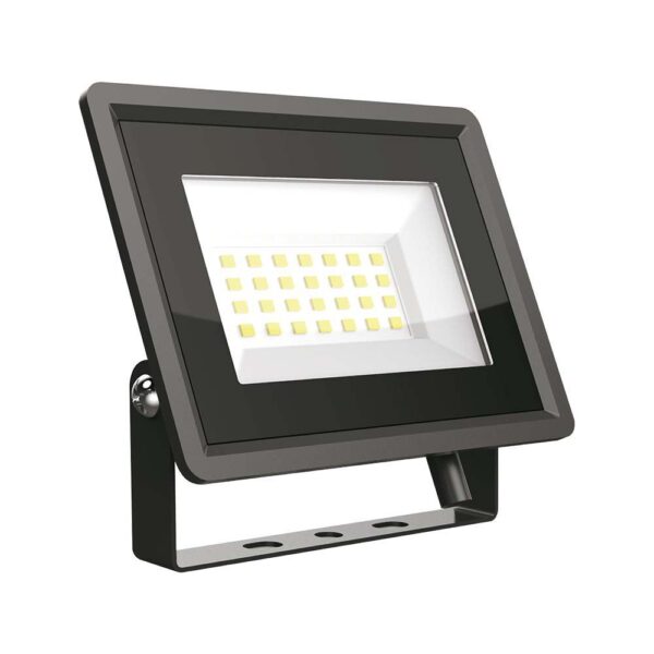 20W LED Προβολέας Μαύρο Σώμα V-TAC IP65 Θερμό 3000K - 6737