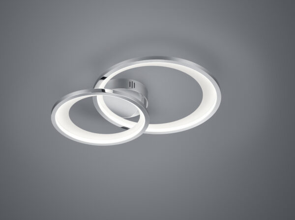 Φωτιστικό Οροφής Trio Lighting LED 29W  Χρώμιο Μεταλλικό Step Dimmable 2650lm 3000K  673810206