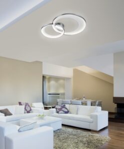 Φωτιστικό Οροφής Trio Lighting LED 29W Χρώμιο Μεταλλικό Step Dimmable 2650lm 3000K 673810206