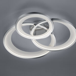Φωτιστικό Οροφής Trio Lighting  LED 36W Χρώμιο Μεταλλικό Step Dimmable 4300lm  3000K – 673810306
