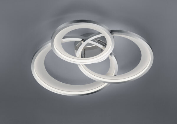 Φωτιστικό Οροφής Trio Lighting  LED 36W Χρώμιο Μεταλλικό Step Dimmable 4300lm  3000K – 673810306