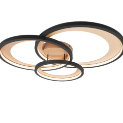 Φωτιστικό Οροφής Trio Lighting LED 36W Μαύρο Ματ Μεταλλικό Step Dimmable 4300lm 3000K – 673810332