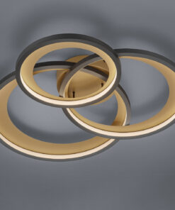 Φωτιστικό Οροφής Trio Lighting LED 36W Μαύρο Ματ Μεταλλικό Step Dimmable 4300lm 3000K – 673810332