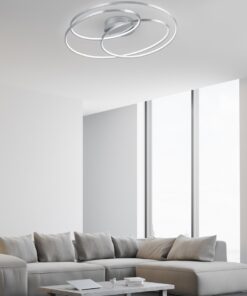 Φωτιστικό Οροφής Trio Lighting LED 38,5W Νίκελ Ματ Μεταλλικό Step Dimmable 3850lm 3000K 673916007