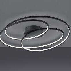 Φωτιστικό Οροφής Trio Lighting LED 50W  Μαύρο Ματ Μεταλλικό Step Dimmable 5250lm 3000K  673918032